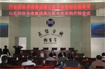 山東陽(yáng)谷電纜集團(tuán)高壓配電柜采購(gòu)開(kāi)